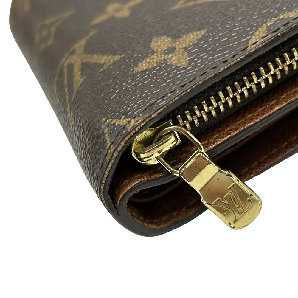 Louis Vuitton Porte Papier Zip Monogram Bifold Wallet M61207 (New Model)